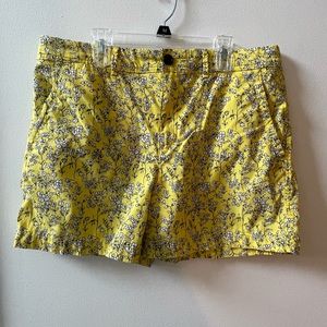 Banana Republic shorts, yellow, size 10